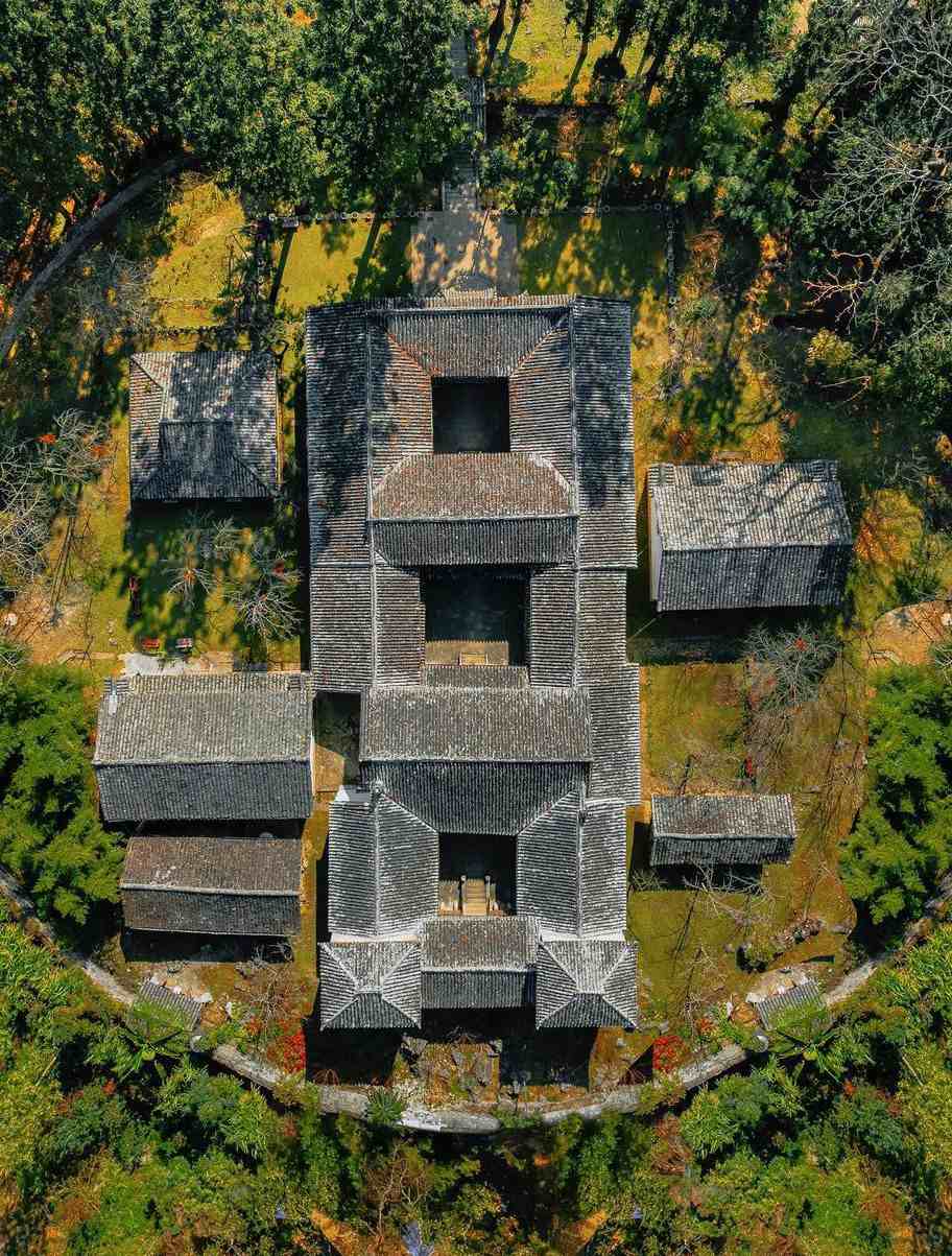 The palace from above